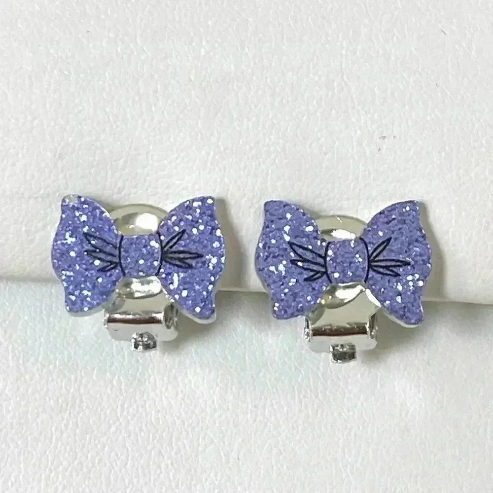 5 Pairs Kids Clip On Earrings Rainbow Koala Seahorse Unicorn Bow Pinwheel